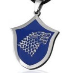 Titanium Steel Game Of Thrones The House Of Stark Wolf Badge Pendant Necklace