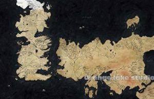 Game of Thrones A Song of Ice and Fire Map Canvas Decorative Painting